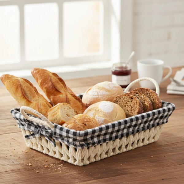 Cesto para Pães Aramado 26x20cm: elegância e praticidade para organizar e servir com estilo