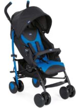 Chicco Echo com barra de proteção: conforto, reclinação em 4 posições e fechamento compacto para passeios práticos.