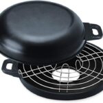 Churrasqueira 30 Com Solapa Alumínio Fortaleza Preto: prática, compacta e ideal para fogão a gás e elétrico.