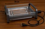 Churrasqueira Elétrica 220V 1600W Portátil: churrasco prático, sem fumaça excessiva e fácil de limpar - Imagem 2