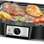Churrasqueira Elétrica Mondial Pratc Steak e Grill CH-07 127V: compacta, não faz fumaça e grelha carnes com praticidade e rapidez.