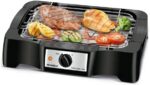 Churrasqueira Elétrica Mondial Pratc Steak e Grill CH-07 127V: compacta, não faz fumaça e grelha carnes com praticidade e rapidez.