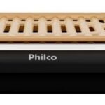 Churrasqueira Elétrica Philco 1200W ; Desmontável e fácil de limpar; 5 níveis de temperatura, Antiaderente Gold PCQ10A - 220V