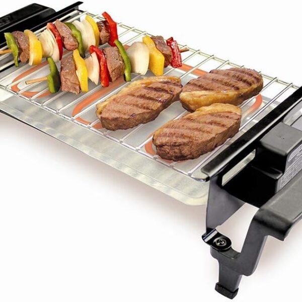 Churrasqueira Mister Grill Plus 127 V Cotherm Inox: compacta, portátil e ideal para churrascos em ambientes fechados.
