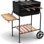 Churrasqueira Portátil com Rodas Califórnia: prática, completa e fácil de transportar para seu churrasco em casa.