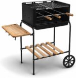Churrasqueira Portátil com Rodas Califórnia: prática, completa e fácil de transportar para seu churrasco em casa.