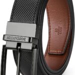 Cinto BOSTANTEN reversível couro 3,5 cm: dois em um, ajuste 38-44, ideal para presente e uso casual ou golfe