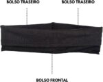 Cinto Elástico Esportivo com 3 Bolsos: segurança e praticidade para correr e caminhar com celular e objetos sempre à mão - Imagem 2