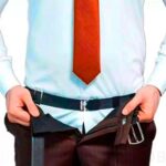 Cinto Esticador de Camisa Social: mantém a camisa presa na calça com conforto e ajuste discreto o dia todo