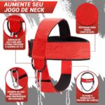 Cinto Exercício Pescoço Ajustável com Corrente 72 cm para treino de força e estabilidade, confortável e resistente. - Imagem 2