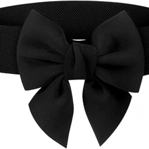 Cinto Feminino Elástico com Laço: ajustável, modela a cintura e valoriza looks com elegância vintage.