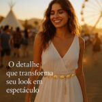 Cinto Feminino Western Boho Ajustável com Margaridas, estilo elegante para vestidos e looks festival - Imagem 2