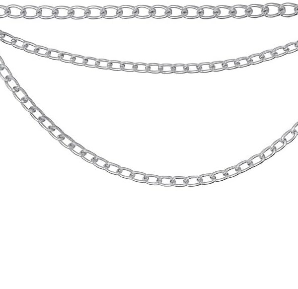 Cinto Feminino de Corrente 3 Camadas Ajustável: estilo elegante, luxo e versatilidade para vestidos, saias e calças.