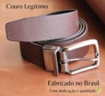 Cinto Masculino Dupla Face em Couro Legítimo: versatilidade, estilo e durabilidade para compor seu visual com elegância. - Imagem 2