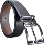 Cinto Masculino Social Couro Legítimo Plus Size GG XL XXL Dupla Face: elegância, conforto e versatilidade em preto e marrom.