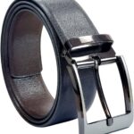 Cinto Masculino Social Couro Original Plus Size Dupla Face Preto e Marrom: elegância e ajuste ideal para tamanhos grandes