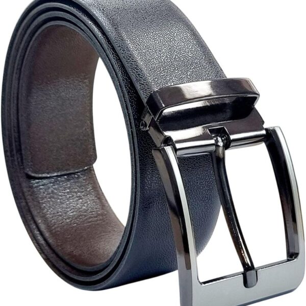 Cinto Masculino Social Couro Original Plus Size Dupla Face Preto e Marrom: elegância e ajuste ideal para tamanhos grandes