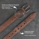 Cinto Masculino Social em Couro Legítimo Premium com elegância, durabilidade e acabamento sofisticado para compor looks formais. - Imagem 2