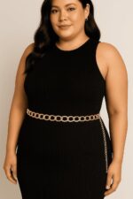 Cinto Plus Size Corrente Elos Duplo: elegância e estilo para valorizar seus looks com sofisticação. - Imagem 2