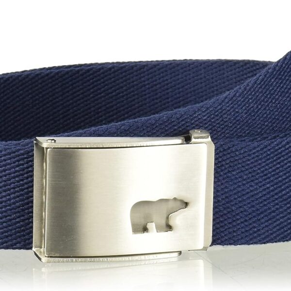 Cinto Web Belt Jack Nicklaus masculino com ajuste fácil e até 42 polegadas de conforto e estilo.