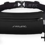 Cinto de corrida Fitletic com hidratação, 2 garrafas e bolsa resistente à água, sem salto para homens e mulheres