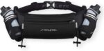 Cinto de corrida Fitletic com hidratação, 2 garrafas e bolsa resistente à água, sem salto para homens e mulheres
