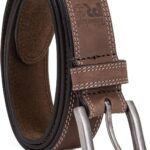 Cinto de couro Timberland PRO 38 mm: durabilidade e conforto para trabalho masculino com ajuste seguro para botas.