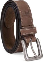 Cinto de couro Timberland PRO 38 mm: durabilidade e conforto para trabalho masculino com ajuste seguro para botas.