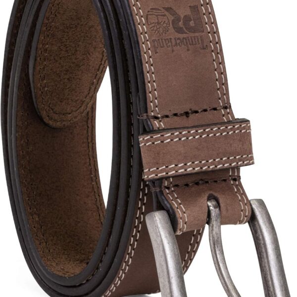 Cinto de couro Timberland PRO 38 mm: durabilidade e conforto para trabalho masculino com ajuste seguro para botas.