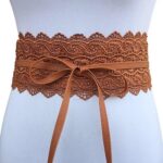 Cinto de renda feminino boho com laço, elegante e ajustável, ideal para vestidos e looks modernos - Imagem 2