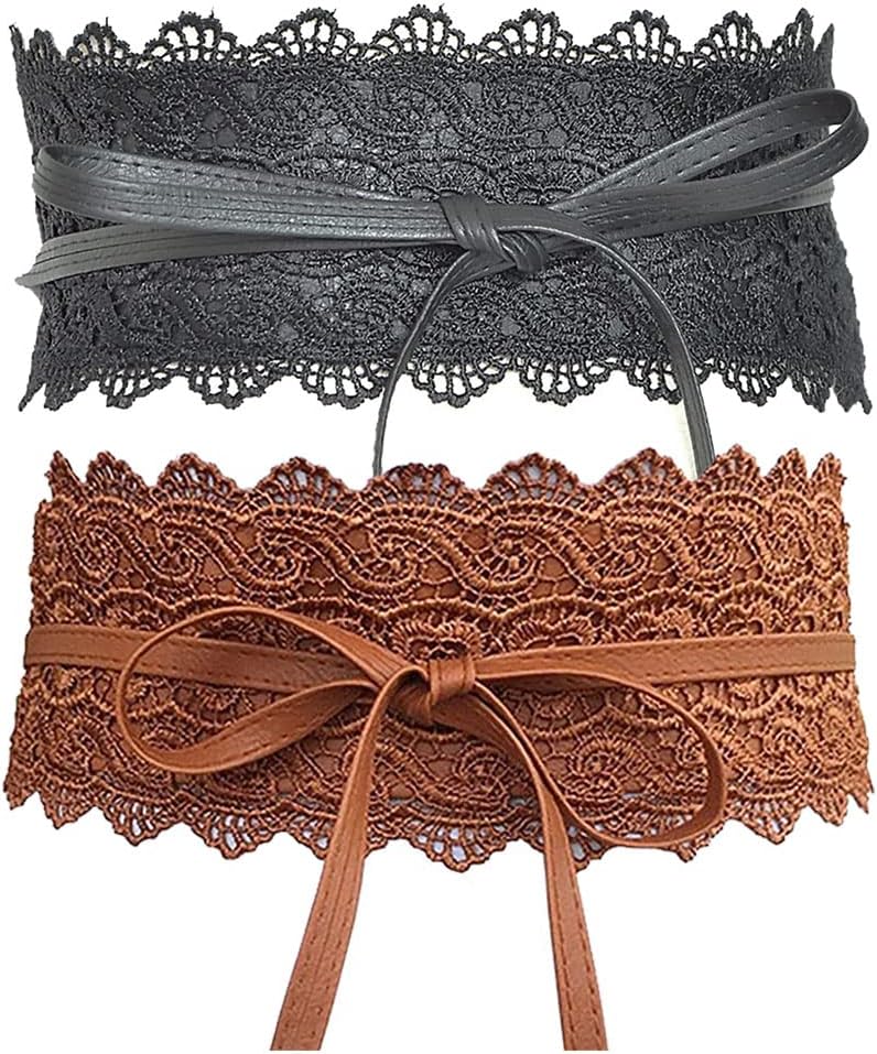 Cinto de renda feminino boho com laço, elegante e ajustável, Cinto de renda feminino boho com laço, elegante e ajustável, ideal para vestidos e looks modernos