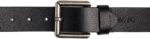 Cinto masculino Buffalo David Bitton em couro genuíno, preto ou marrom escuro, ideal para jeans e uso casual. - Imagem 2