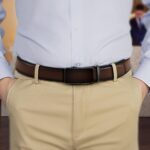 Cinto masculino ajustável para homens: conforto e ajuste perfeito para looks casuais e sociais - Imagem 2