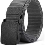 Cinto masculino casual de nylon resistente, ideal para estudantes e treinamento militar, com várias cores disponíveis