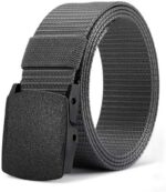 Cinto masculino casual de nylon resistente, ideal para estudantes e treinamento militar, com várias cores disponíveis