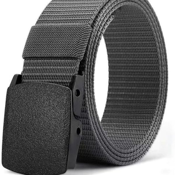 Cinto masculino casual de nylon resistente, ideal para estudantes e treinamento militar, com várias cores disponíveis