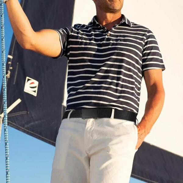 Cinto masculino de nylon ajustável para golfe: conforto, ajuste seguro e estilo para calça casual