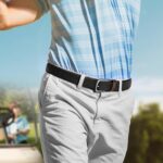 Cinto masculino trançado elástico 3,5 cm: conforto, ajuste perfeito e estilo casual para jeans, golfe e presente masculino. - Imagem 2