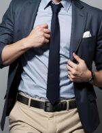 Cinto social masculino em couro genuíno, 3,8 cm, acabamento casual e elegante para compor looks com estilo. - Imagem 2