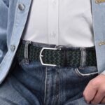 Cintos trançados elásticos masculinos 3,3 cm: ajuste perfeito, sem furos e conforto para uso diário, lazer e perda de peso. - Imagem 2