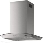 Coifa Glass Classic Ilha 90cm 127V: design sofisticado e eficiência para eliminar odores da cozinha com praticidade.