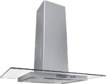 Coifa Ilha Nardelli 90cm Inox com Vidro Reto, design moderno e ideal para melhorar a ventilação da cozinha
