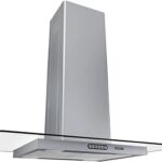 Coifa Ilha Nardelli 90cm Inox com Vidro Reto, design moderno e ideal para melhorar a ventilação da cozinha