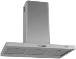 Coifa Ilha Retangular 90cm Inox Fogatti 220V com 3 velocidades, LED e modo exaustor e depurador para sua cozinha.