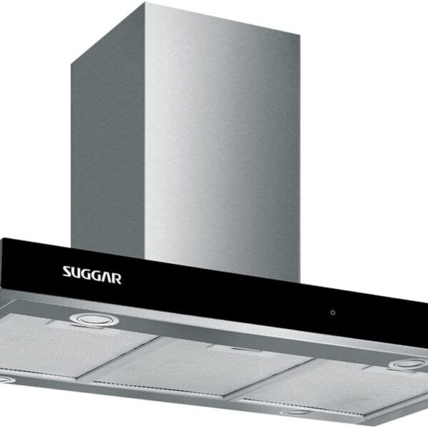 Coifa Ilha Suggar Granada Inox 90cm 220V com dupla filtragem e sucção 960m³/h para sua cozinha.