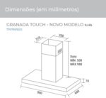 Coifa Ilha Suggar Granada Inox 90cm 220V com dupla filtragem e sucção 960m³/h para sua cozinha. - Imagem 2