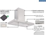 Coifa Inox Tramontina New Dritta 90cm 127V: beleza, segurança e desligamento automático contra superaquecimento. - Imagem 2