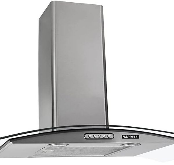 Coifa Nardelli Vidro Curvo Duto Slim, 220V, New Order, 50011030, Inox, 90 cm