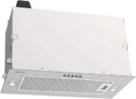 Coifa de Embutir Tramontina Incasso 51 220 V em aço inox acetinado, ideal para eliminar odores com eficiência e estilo.