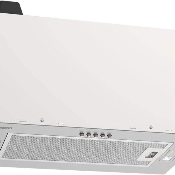 Coifa de Embutir Tramontina Incasso 51 220 V em aço inox acetinado, ideal para eliminar odores com eficiência e estilo.
